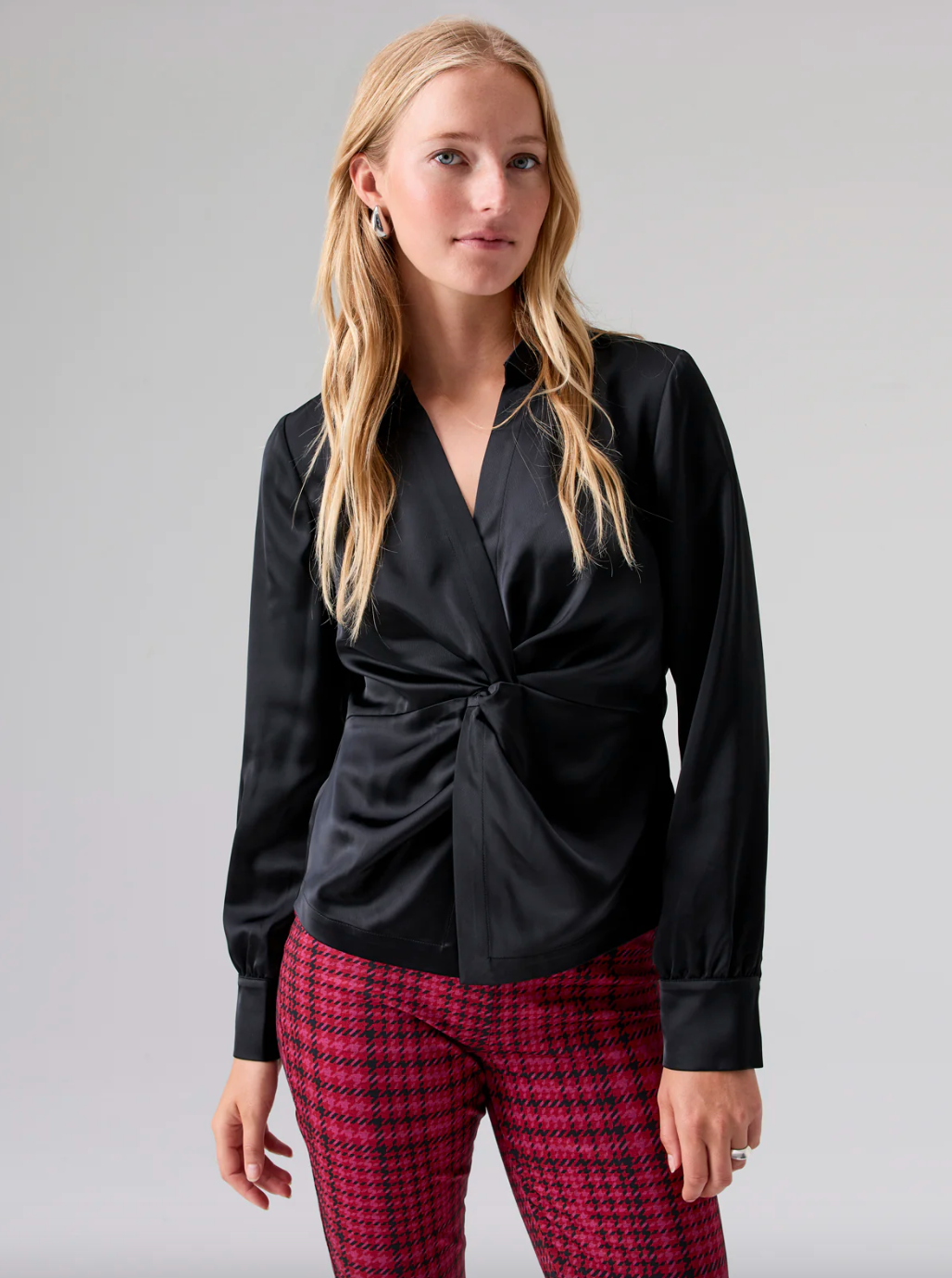 Easy On Me Blouse-Black