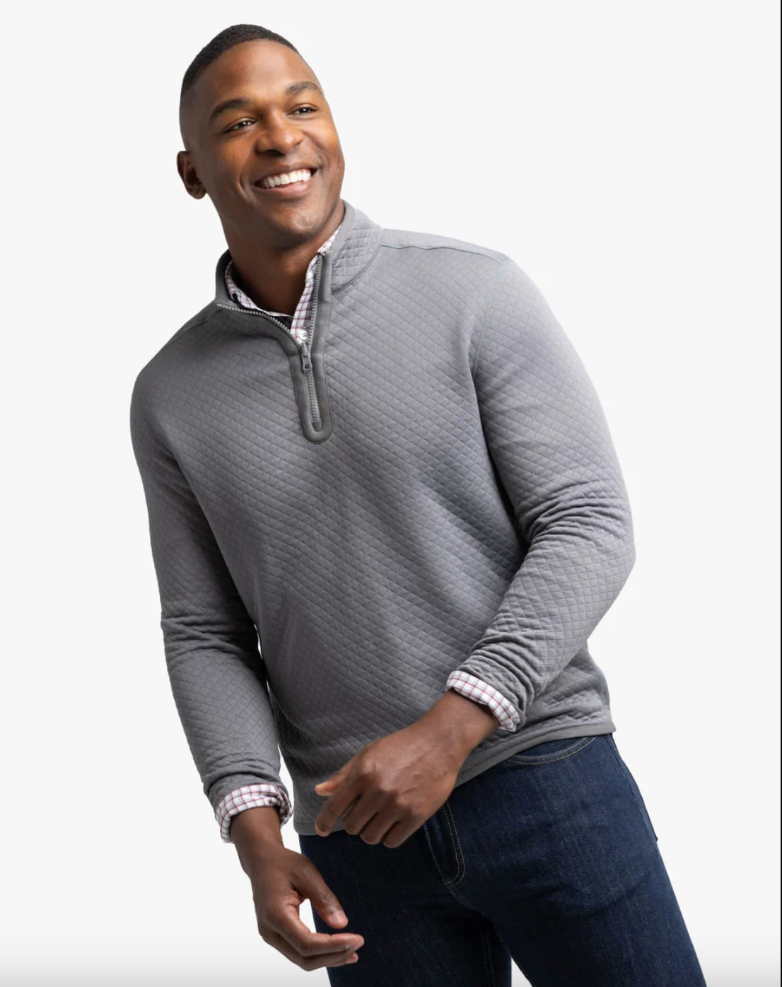 Arden Quarter Zip-Grey
