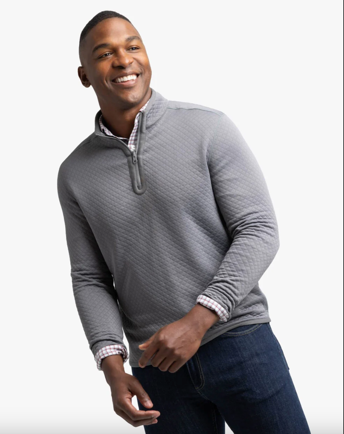 Arden Quarter Zip-Grey-Final Sale