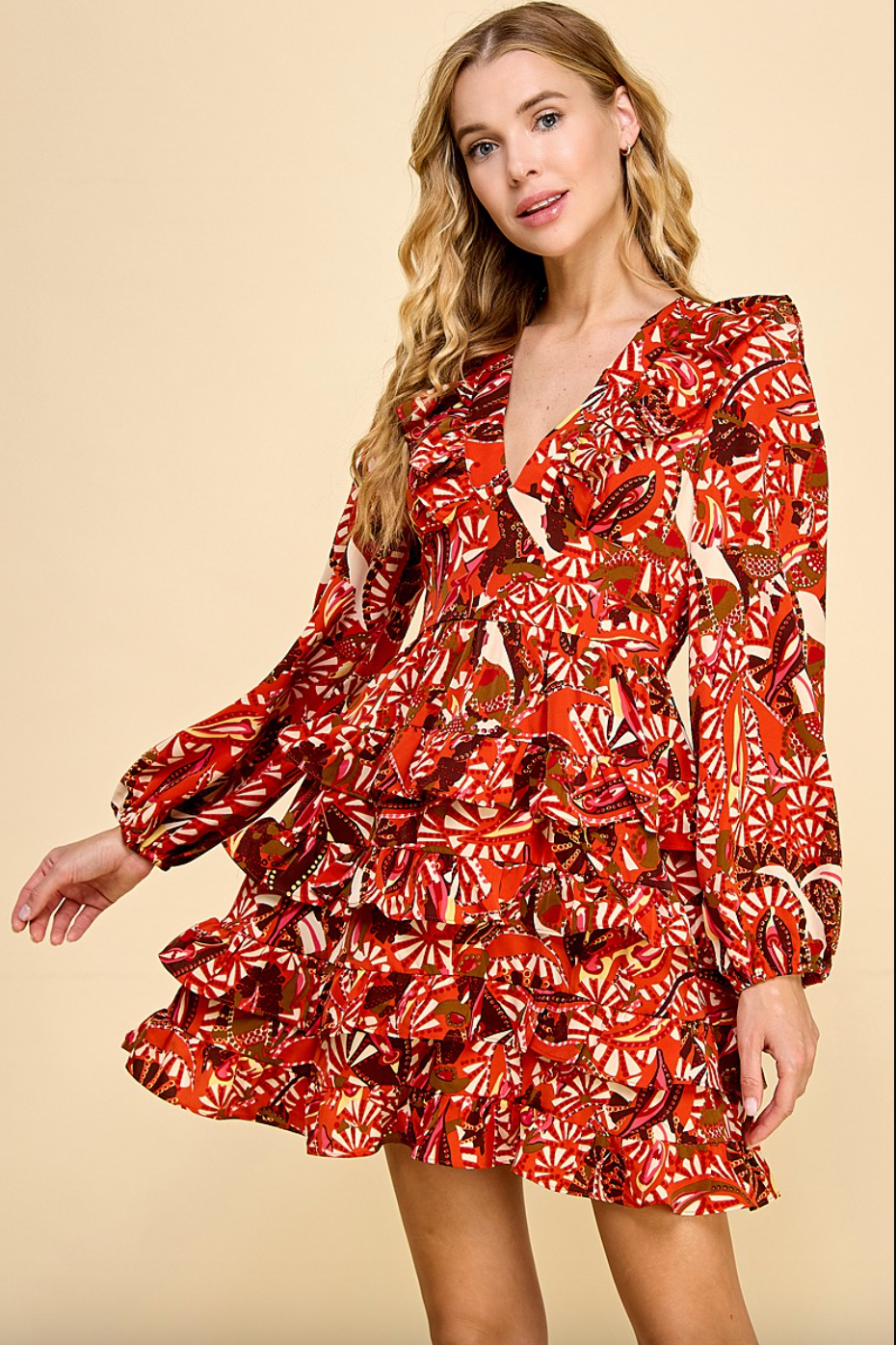 Chloe Dress-Red