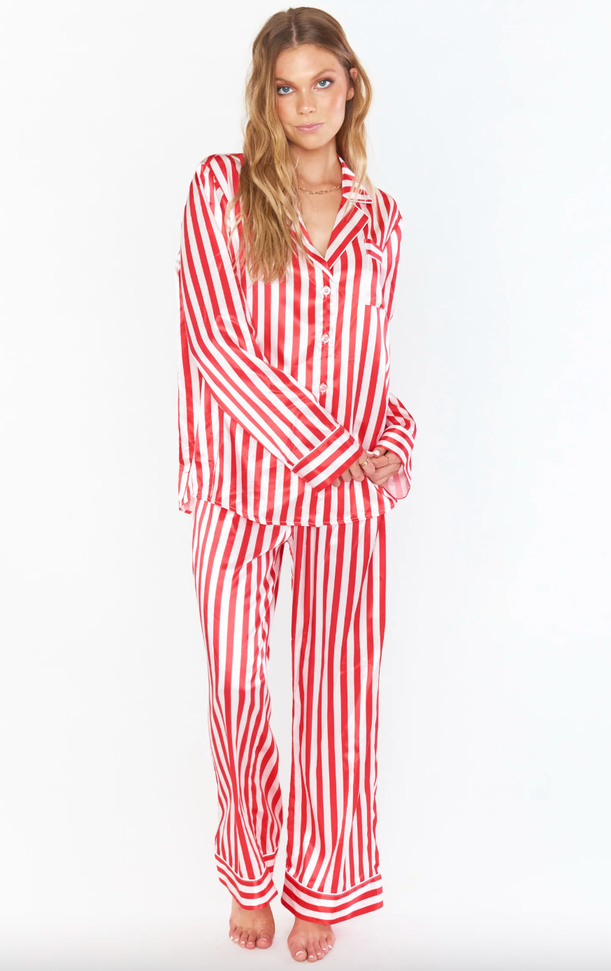 Classic PJ Set-Peppermint-Final Sale