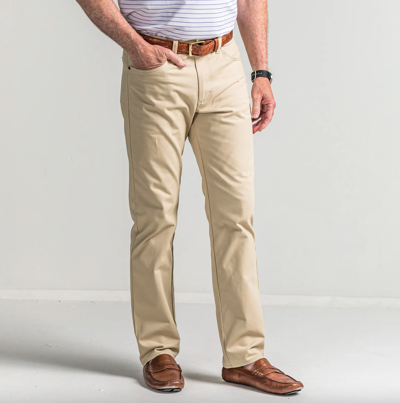 Classic 5 Pocket Pant-Tan