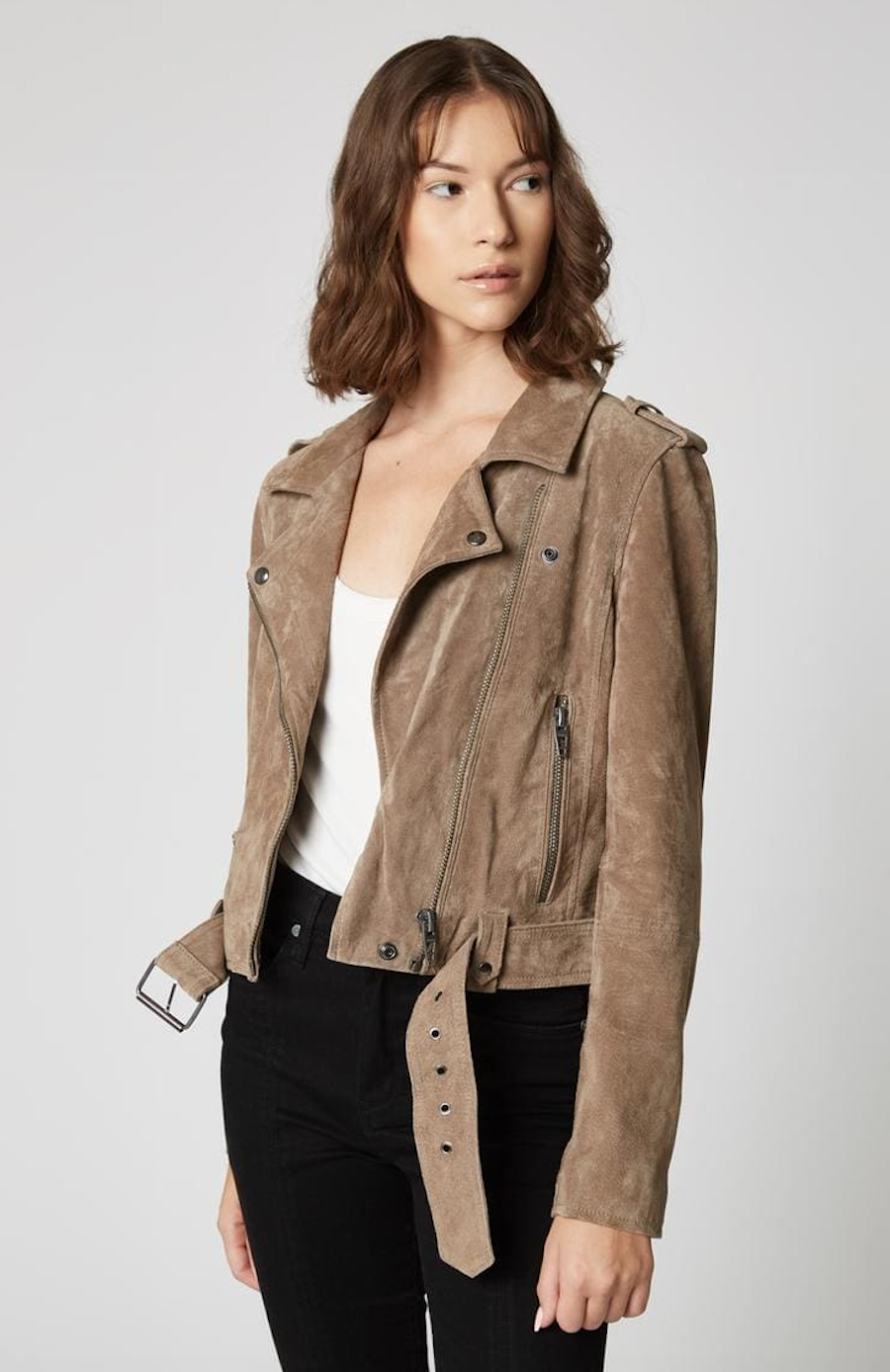 Moto Jacket-Taupe