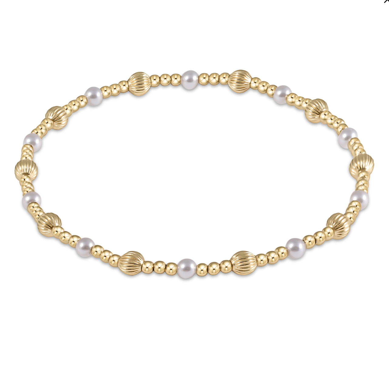 Dignity Sincerity 4mm Pearl Bead Bracelet