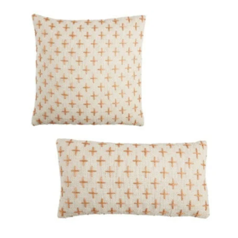 Embroidered Cross Pillow (2 sizes)