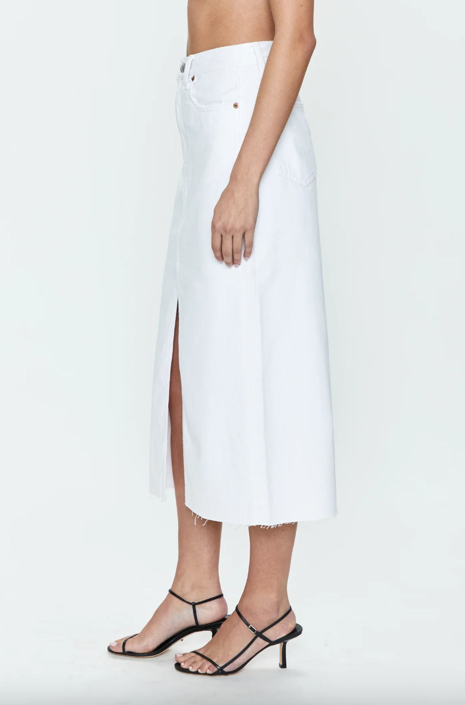 Alice Midi Skirt-White