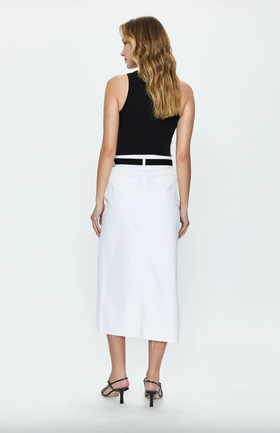 Alice Midi Skirt-White