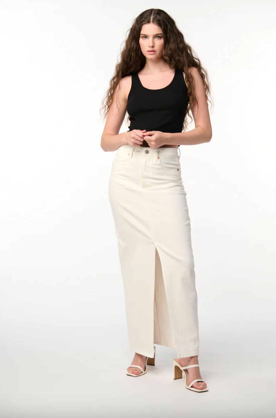 See You Again Skirt-Off White-Final Sale
