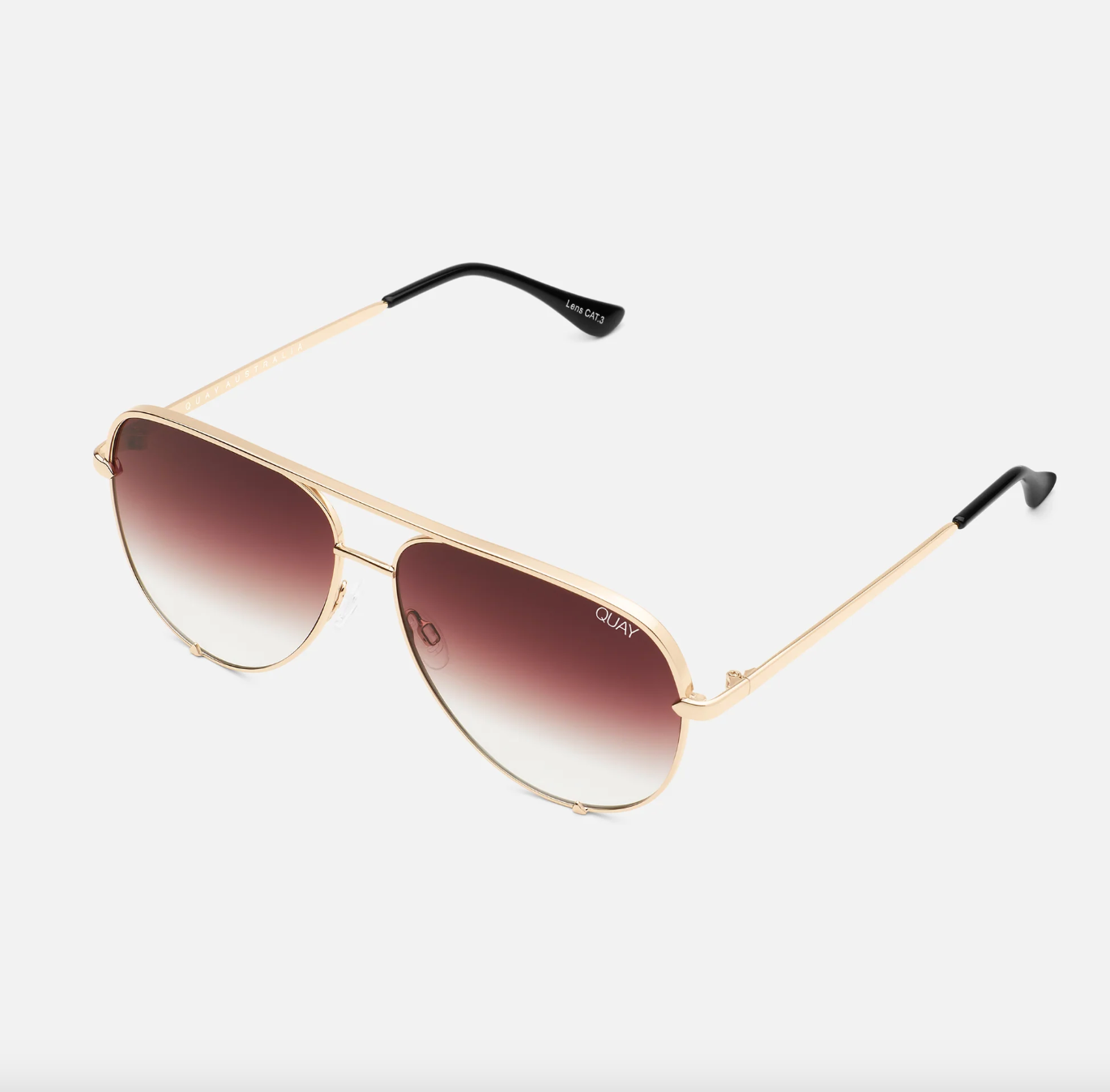 High Key Sunglasses-Gold/Brown
