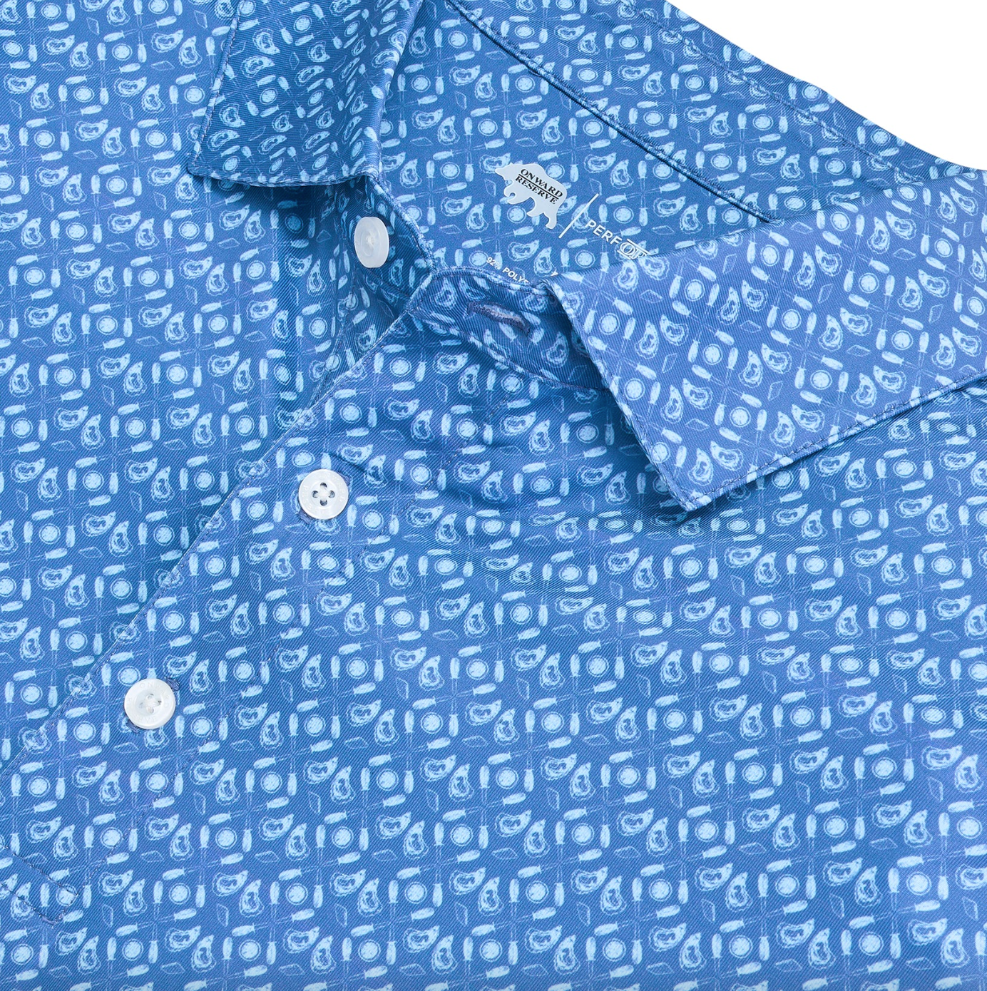 Oyster Roast Polo-Blue Horizon