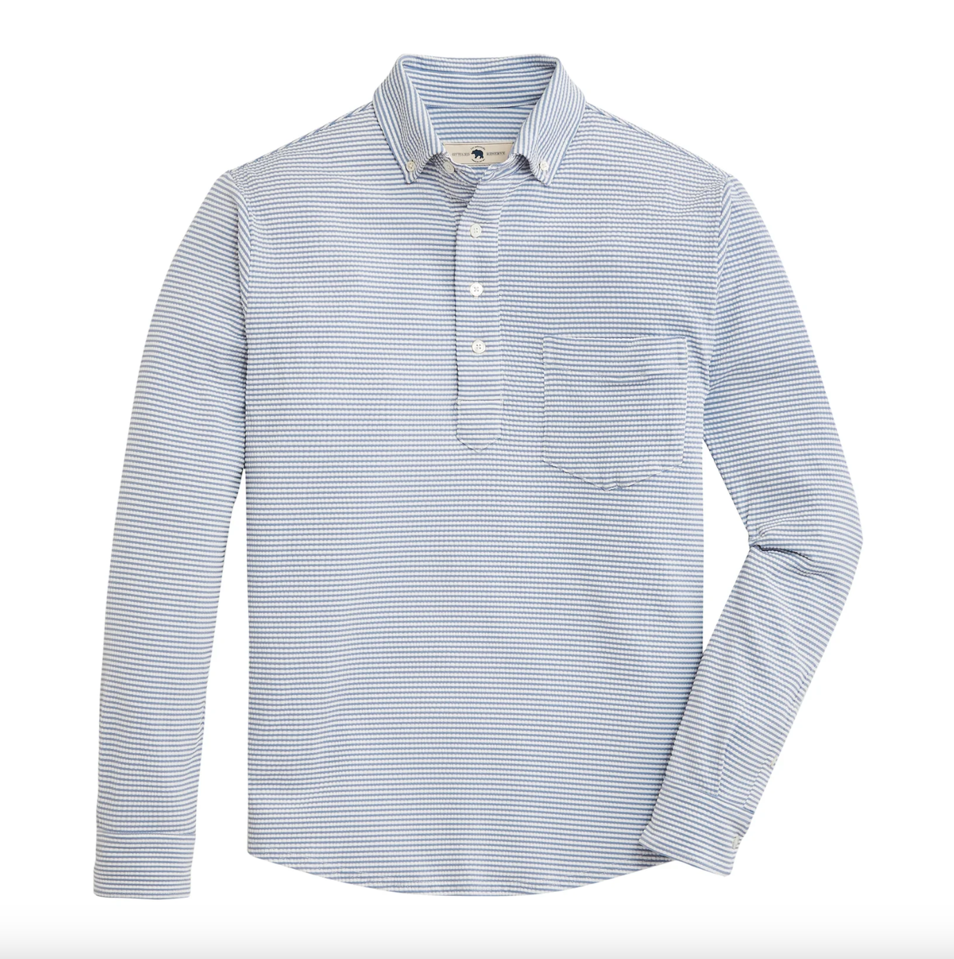Drift Long Sleeve Shirt-Dusty Blue