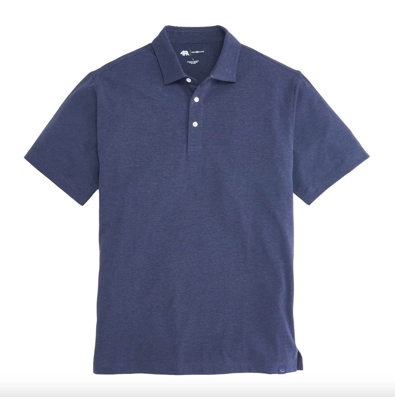 Solid Icon Polo-Navy