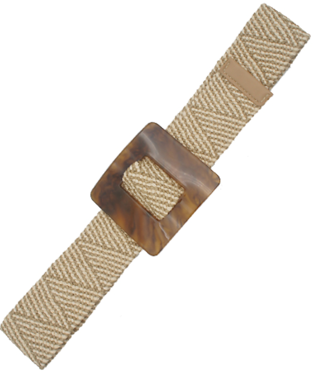 Lucite Straw Belt (2 Colors)