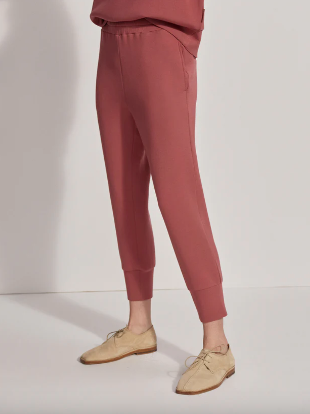 Slim Cuff Pant 25"-Rose