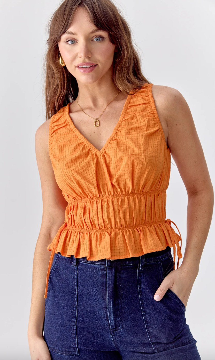 Whitney Top-Orange-Final Sale