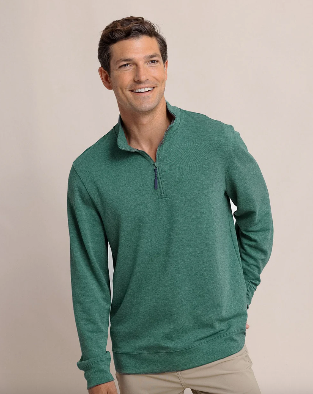 Whyche Quarterzip-Green
