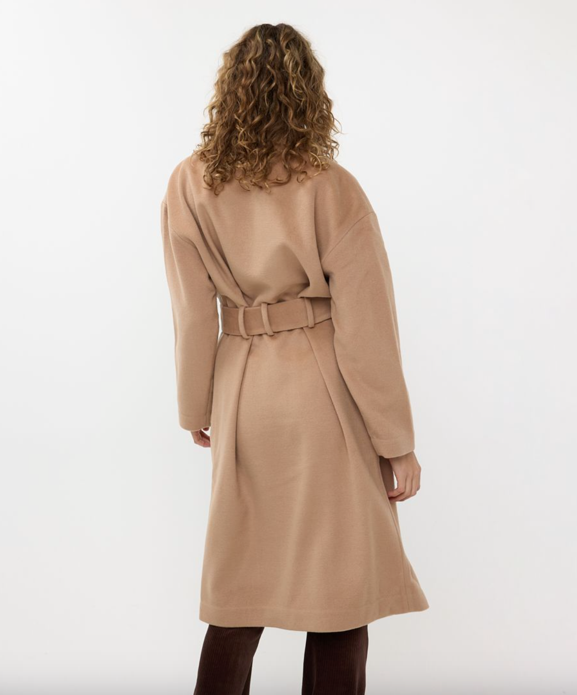 Patch Pocket Coat-Camel