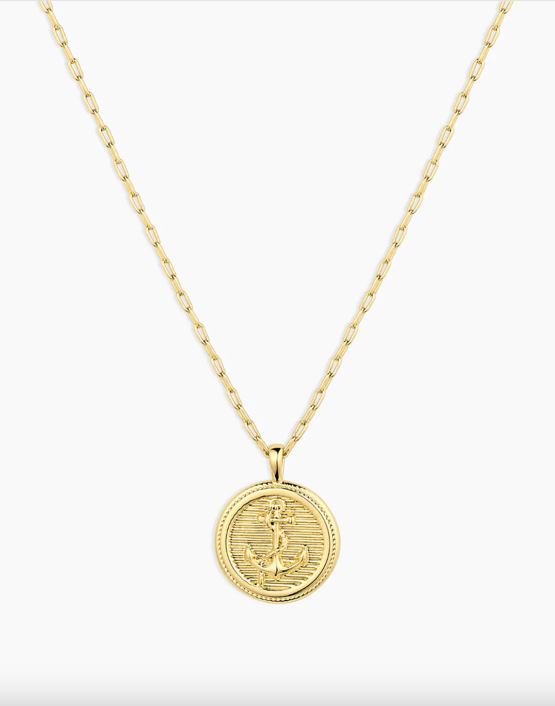 Anchor Coin Necklace
