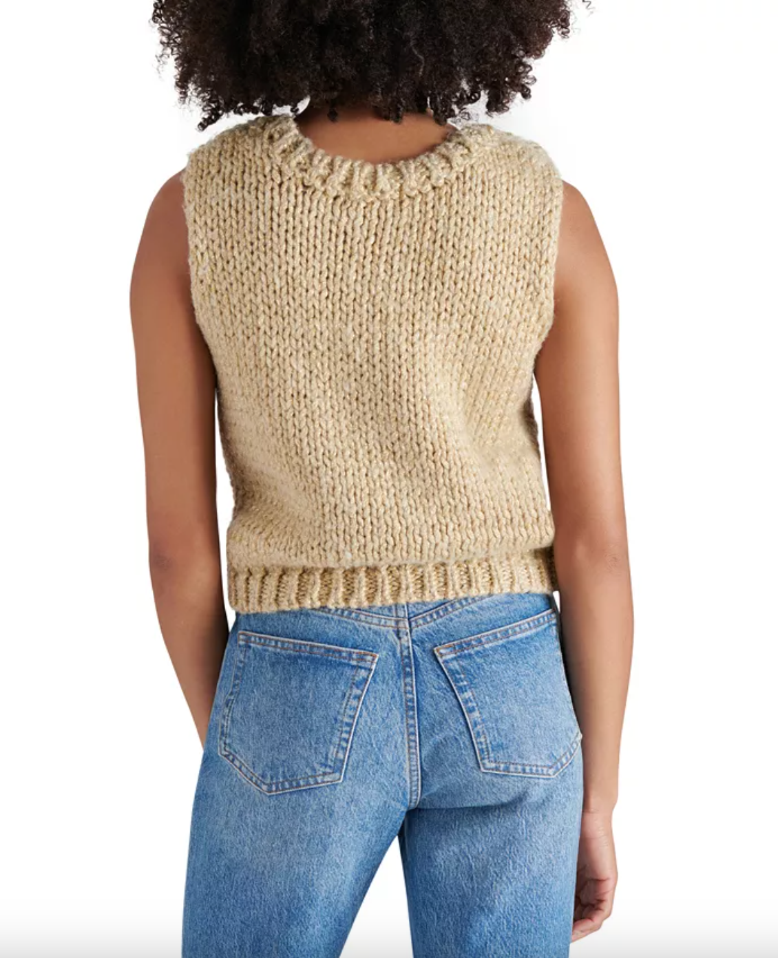 Eleny Sweater Vest-Taupe