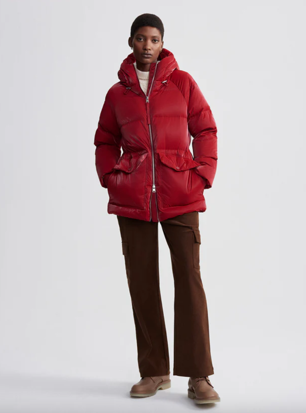 Fullerton Down Jacket-Red