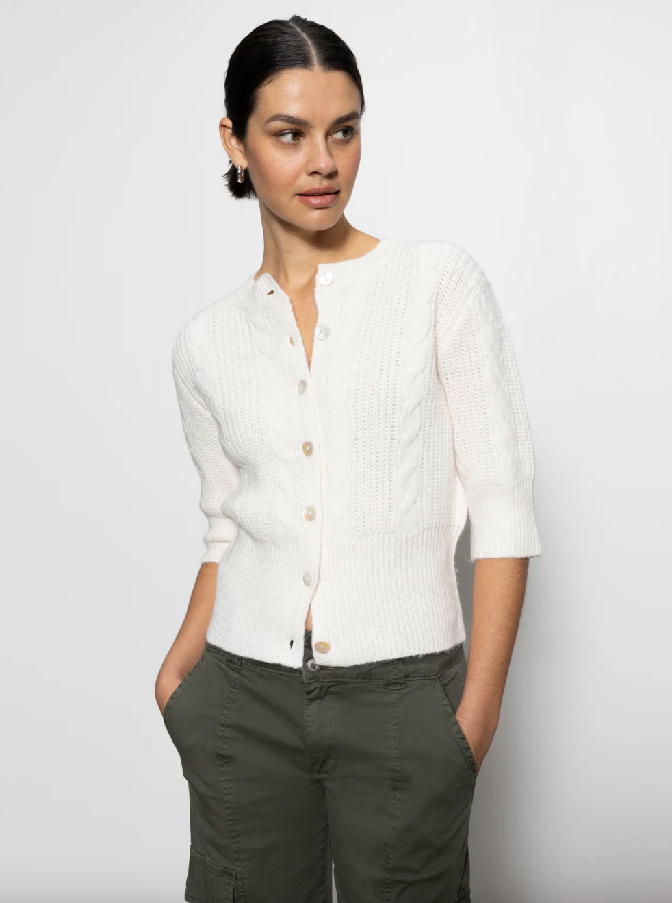 Fuzzy Cable Cardi-Oat