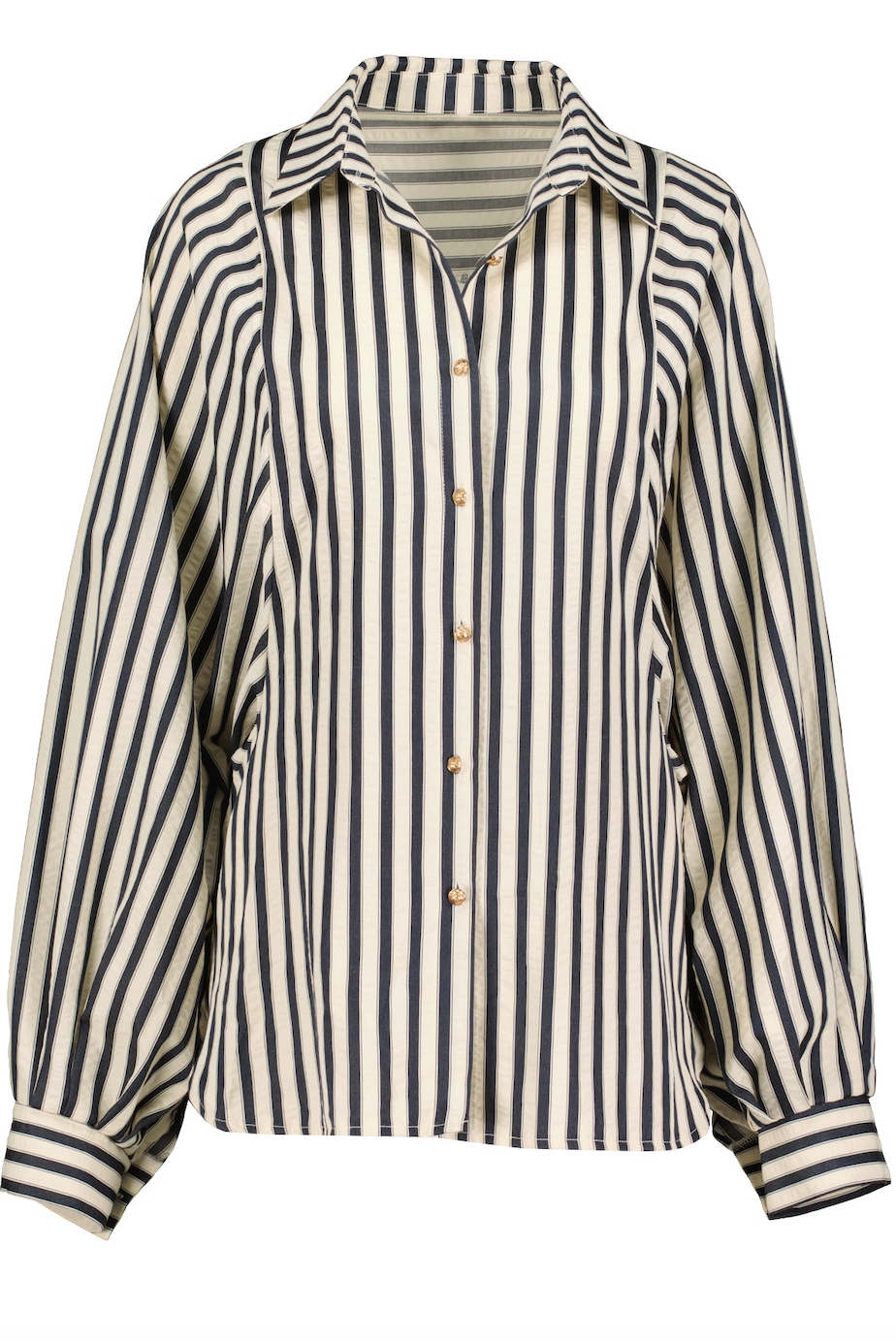 Aly Striped Top-Navy