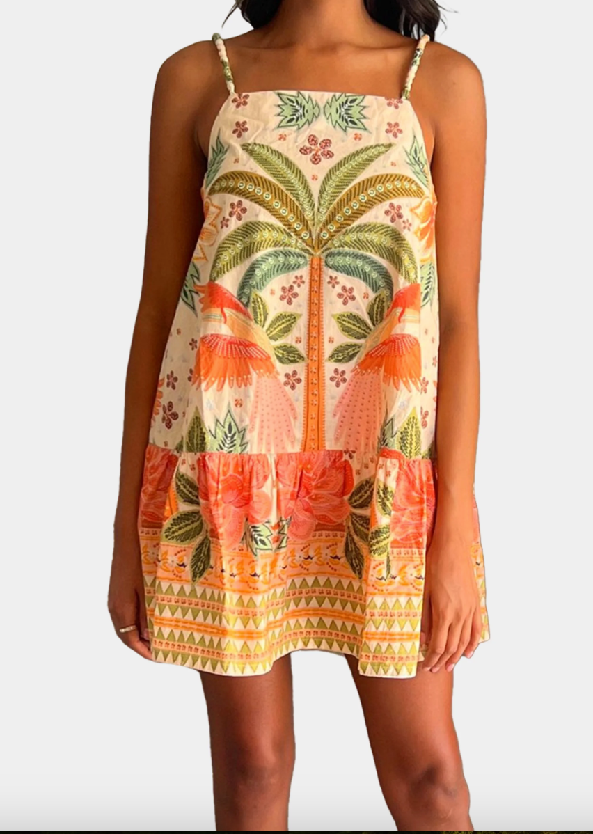 Harper Mini Dress-Toucans