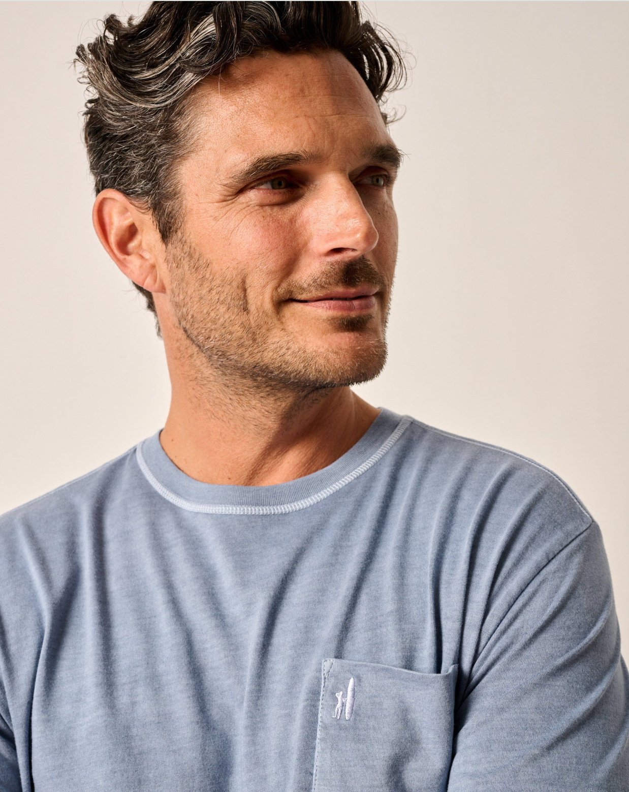 Dale T-Shirt-Dusty Blue