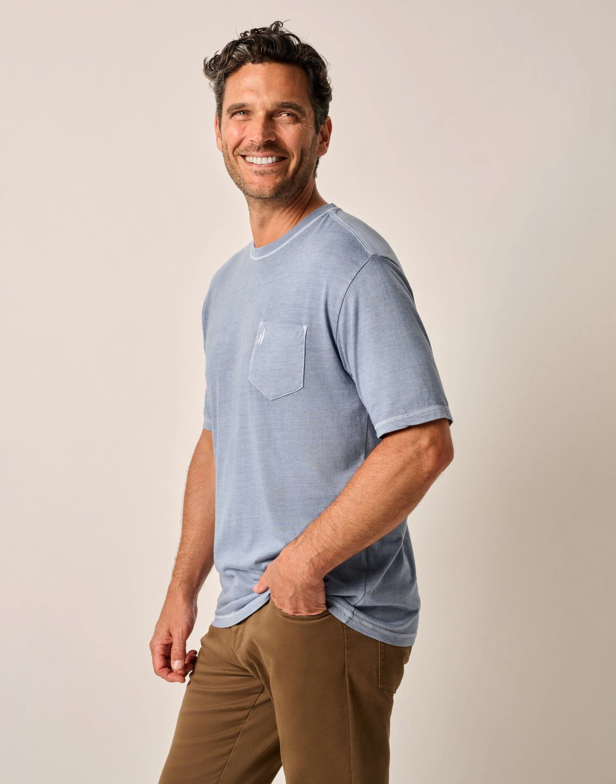 Dale T-Shirt-Dusty Blue