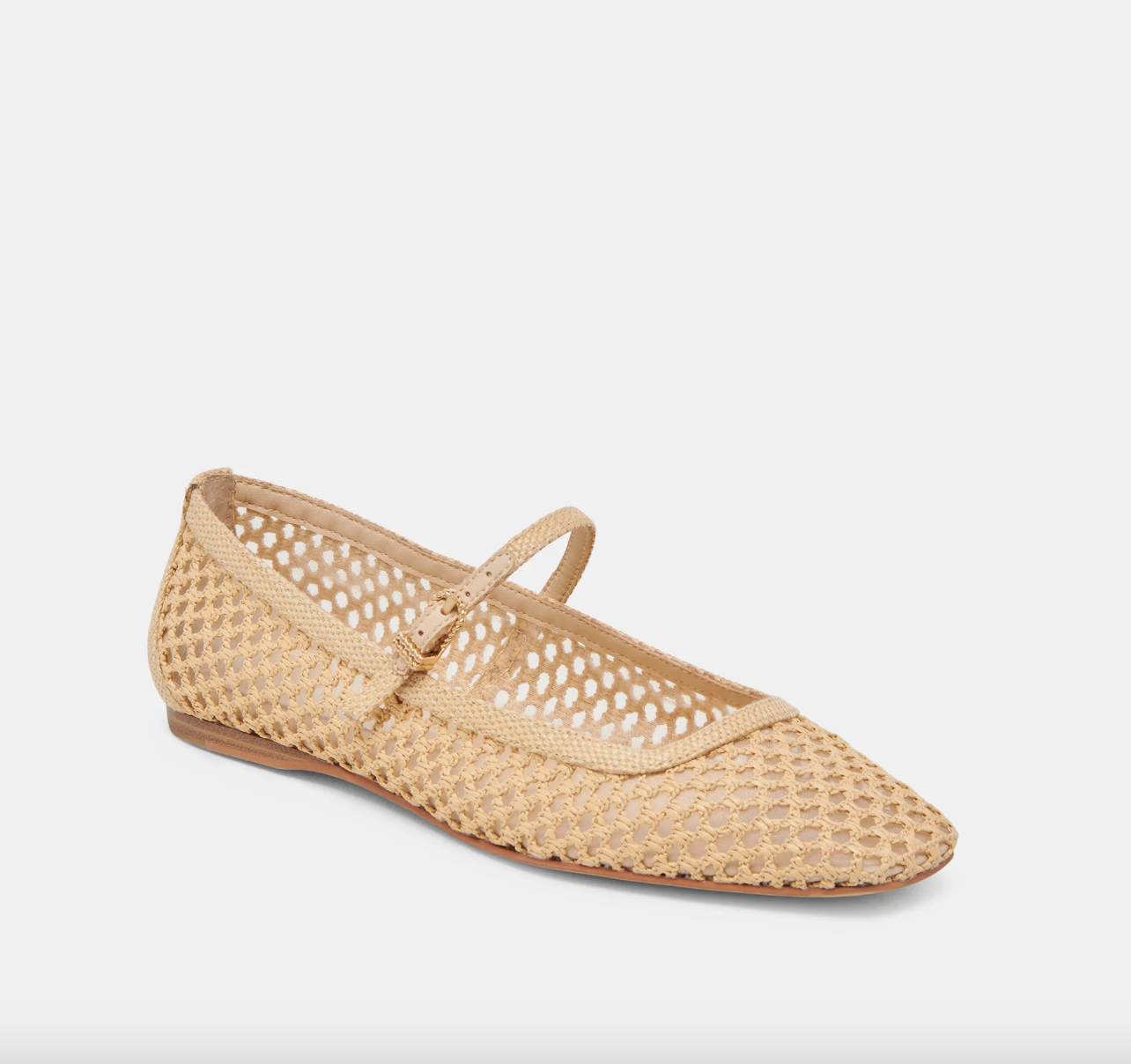 Reyes Ballet Flats-Natural Raffia