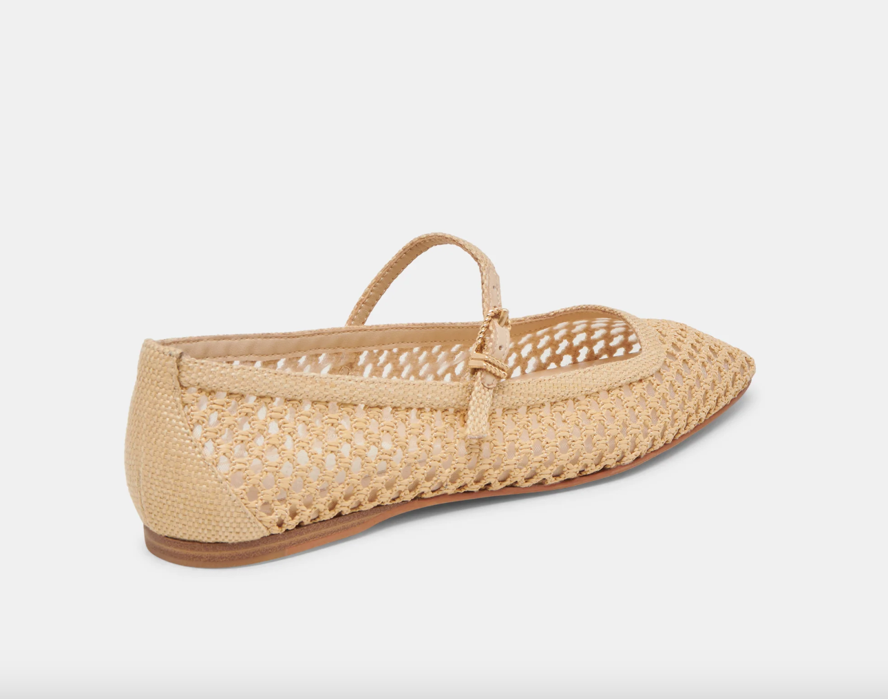 Reyes Ballet Flats-Natural Raffia