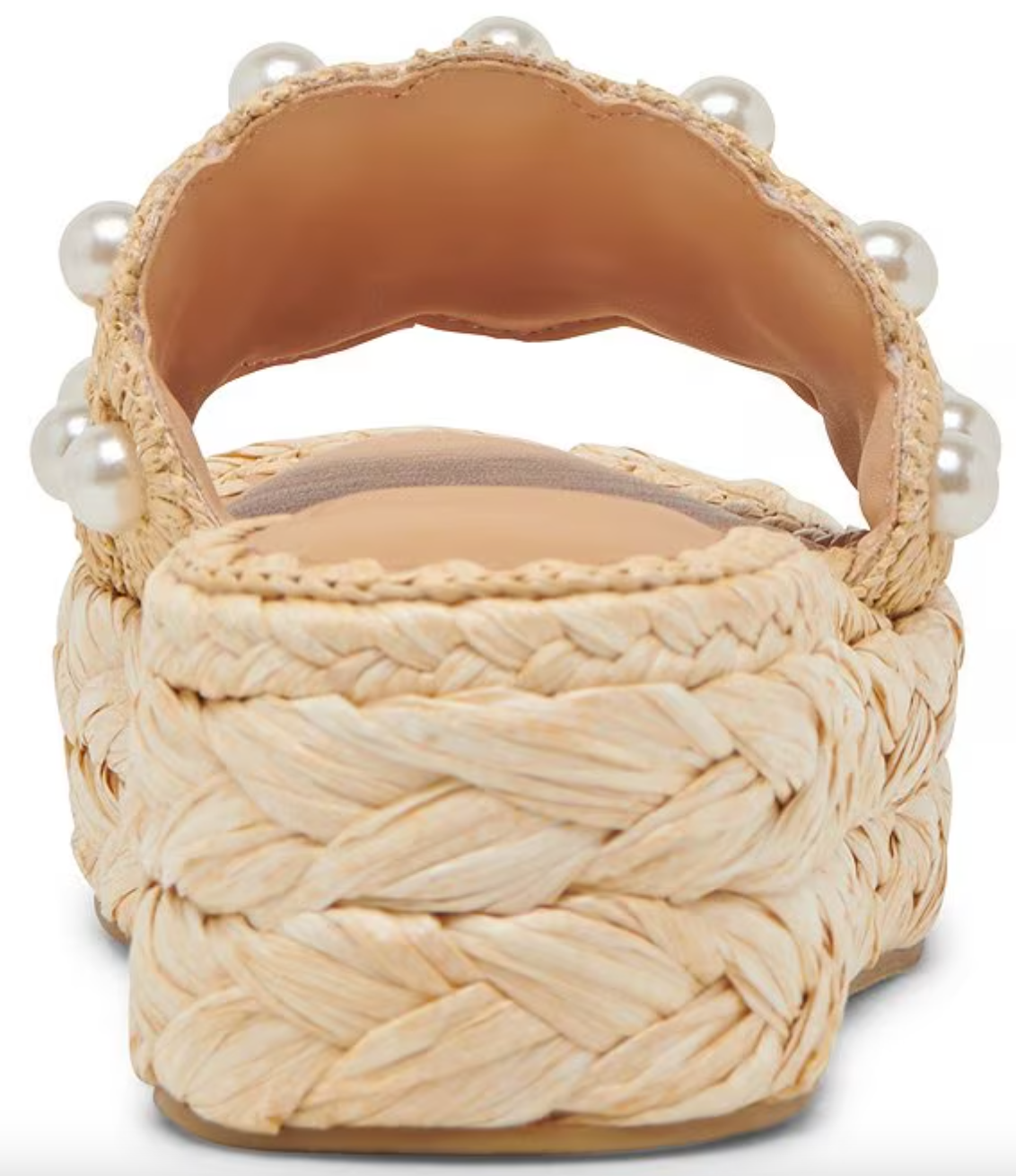 Caper Pearl Sandal-Natural Raffia