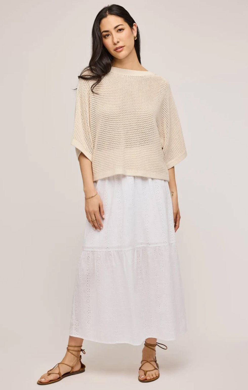 Samson Crochet Sweater-Linen