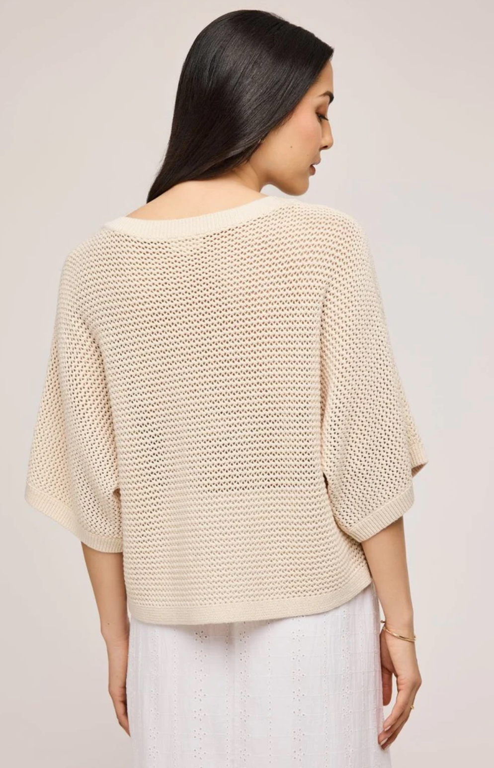 Samson Crochet Sweater-Linen