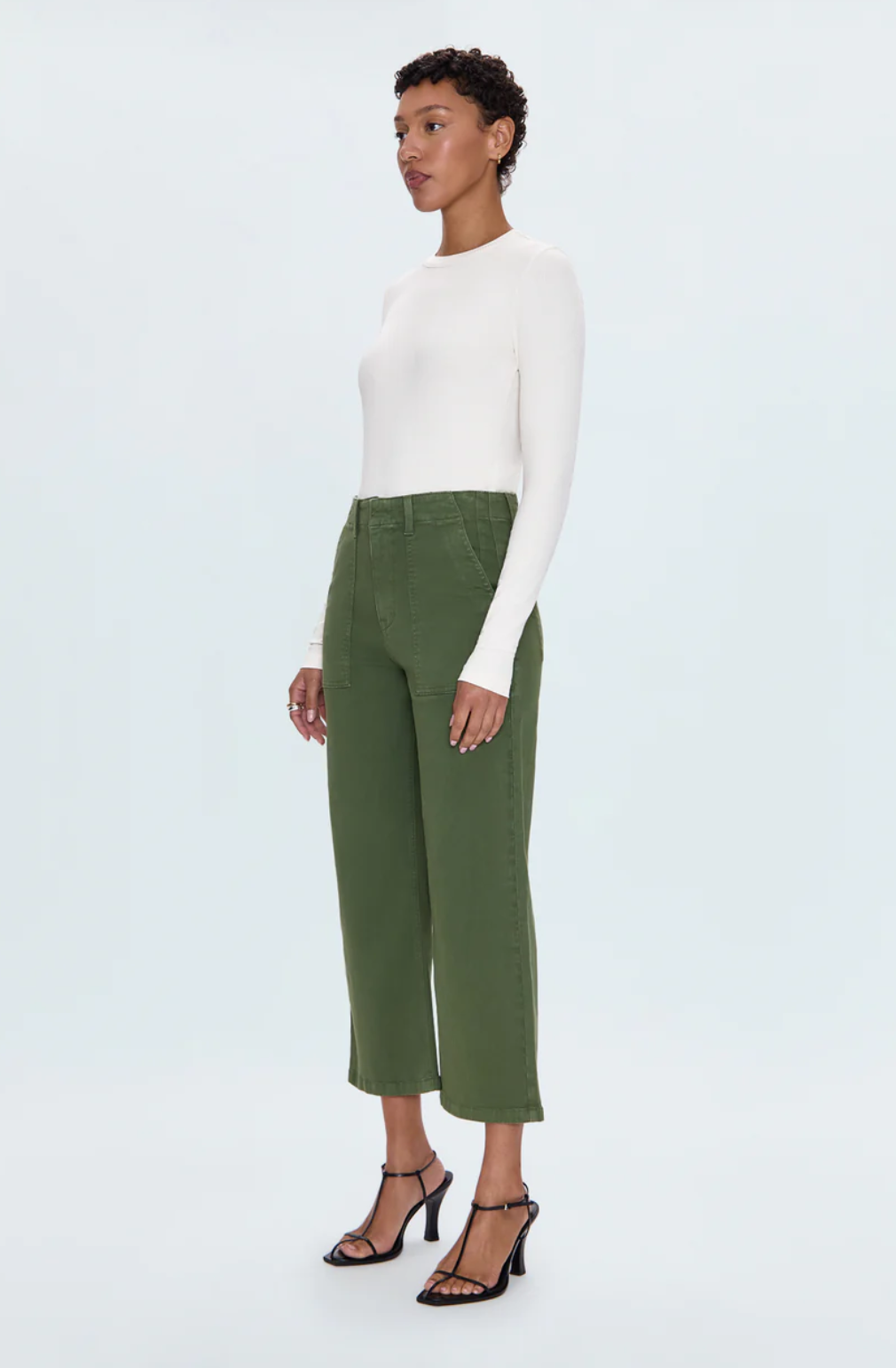Sophia Utility Pant-Basil