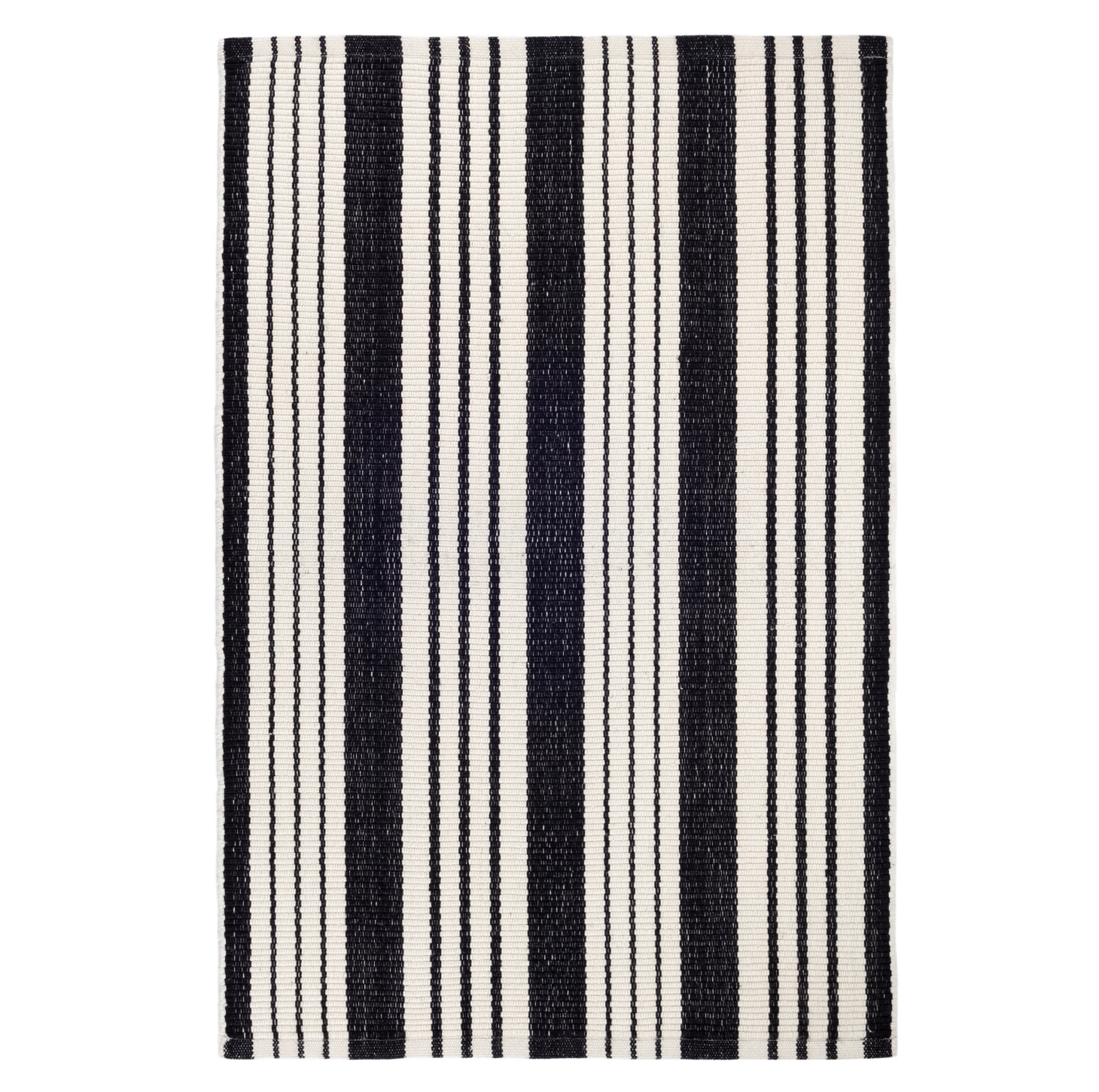 4x6 Birmingham Black & Ivory Rug