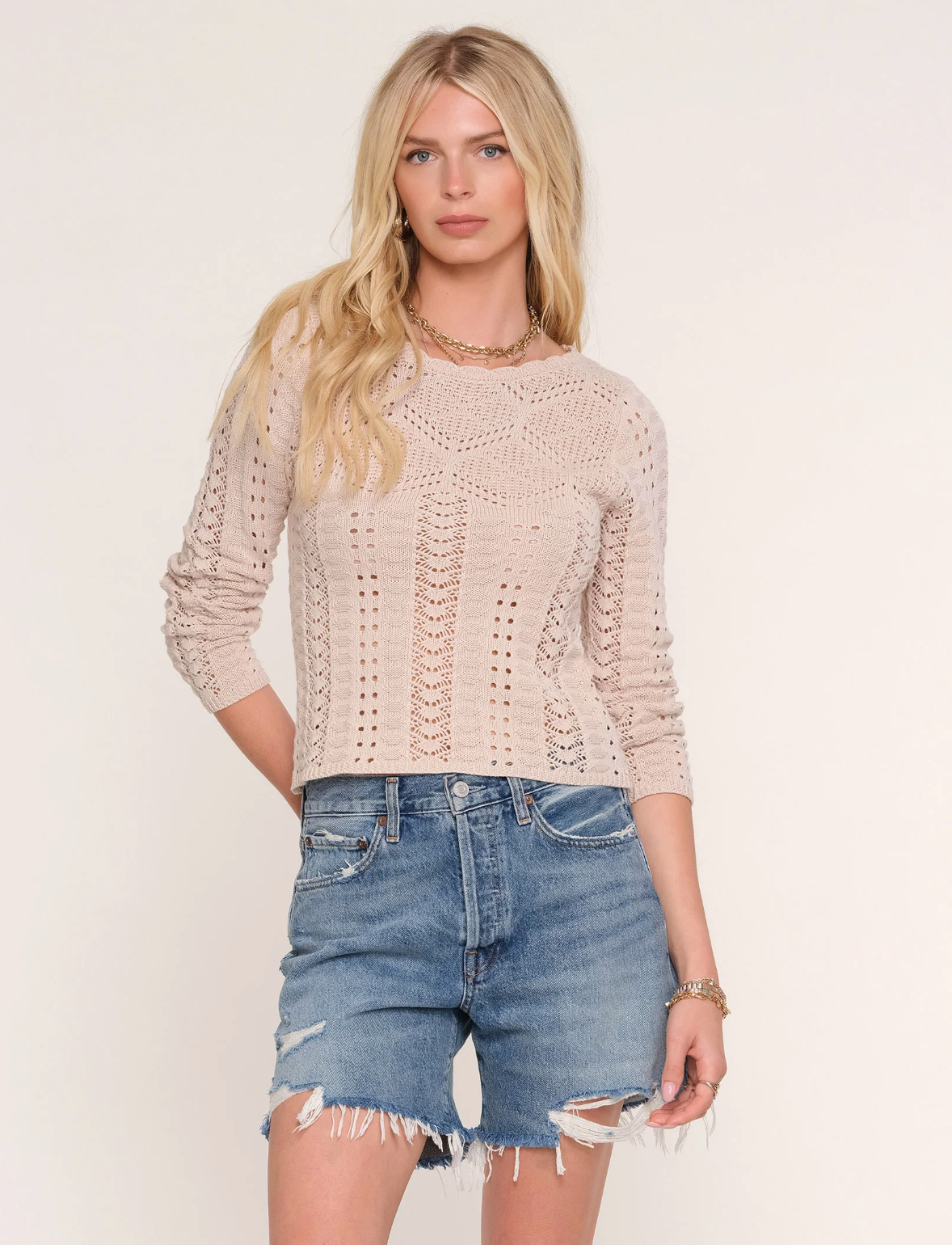 Benet Sweater-Ecru