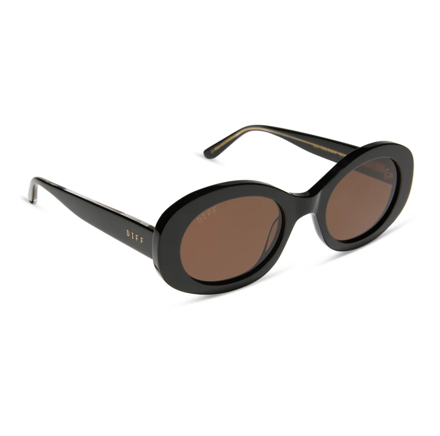 Lainey Sunglasses-Black/Brown