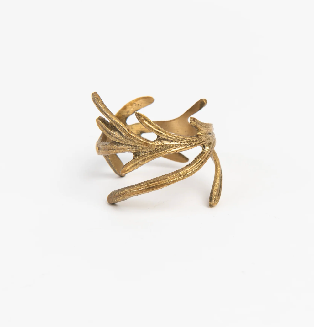 Vine Brass Napkin Ring