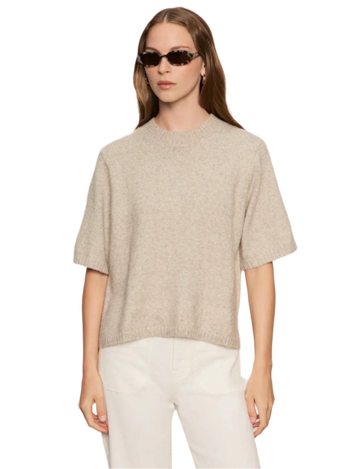 Perfect Sweater Tee-Oat
