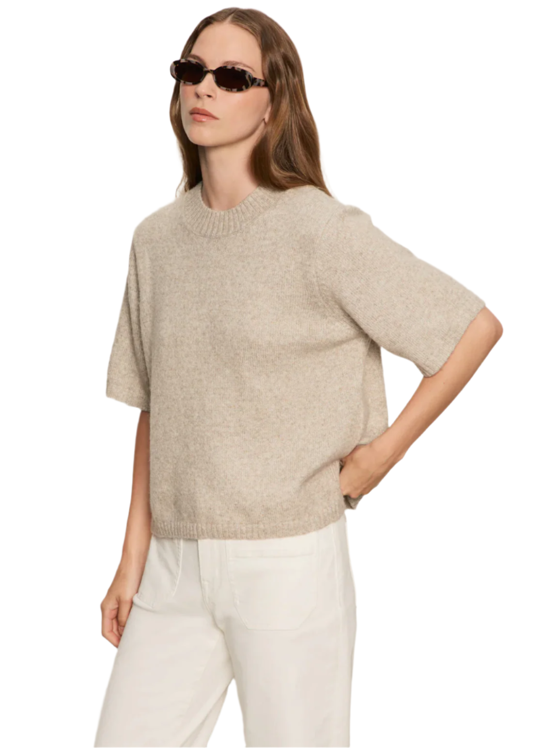 Perfect Sweater Tee-Oat