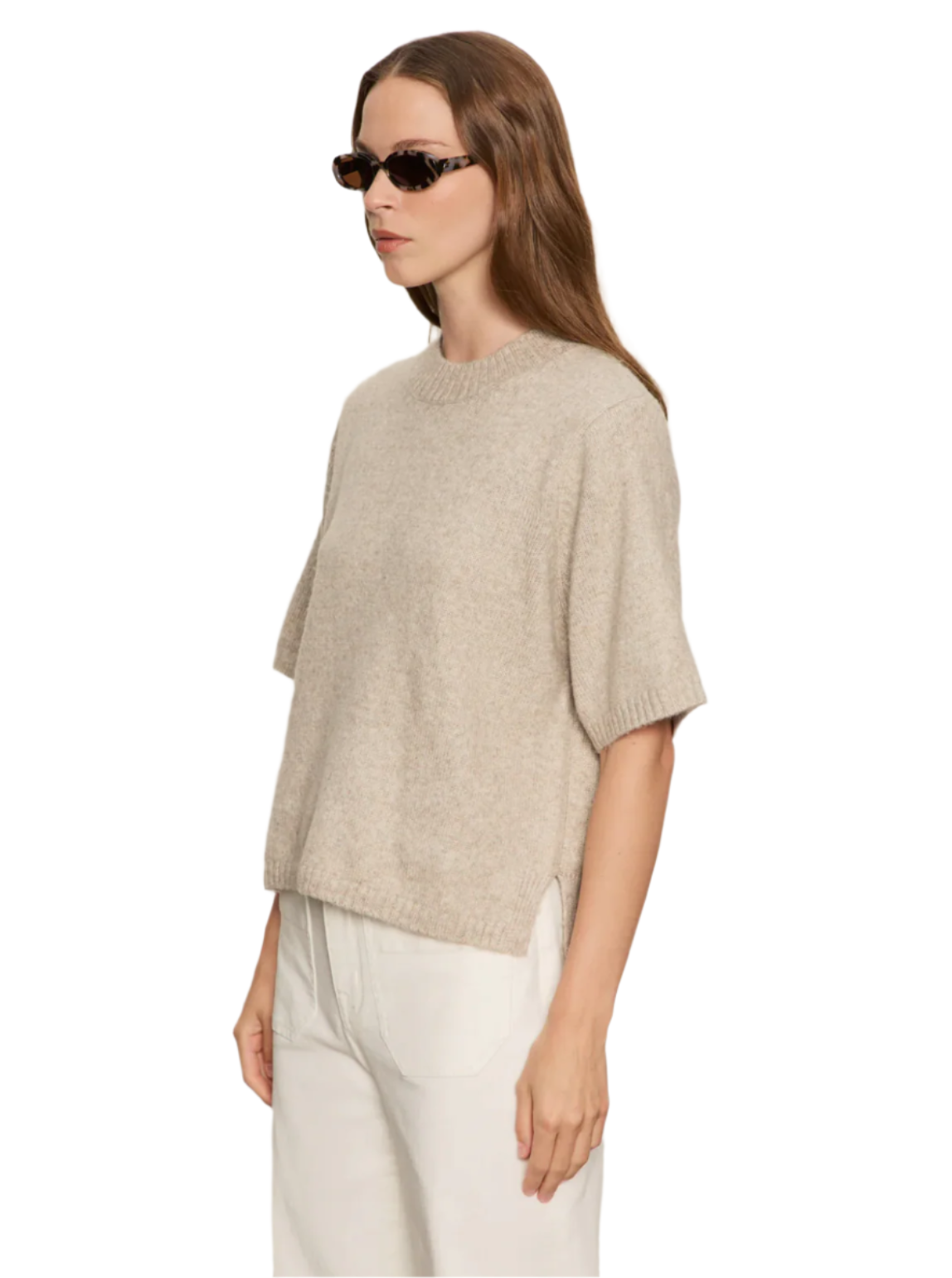 Perfect Sweater Tee-Oat