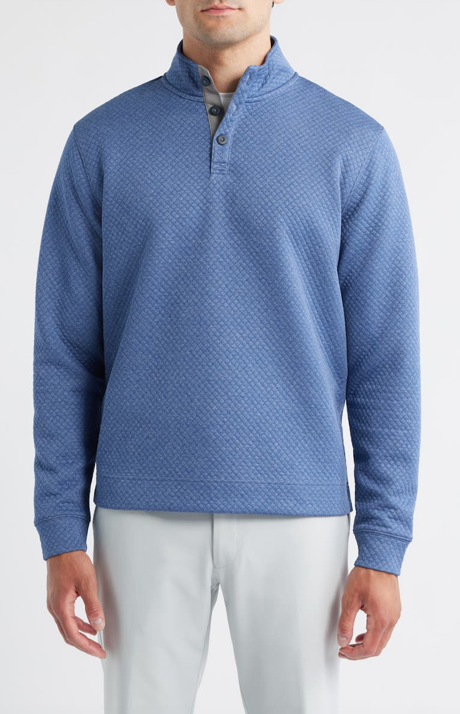 Rockwell Quilted Pullover-Laguna Blue