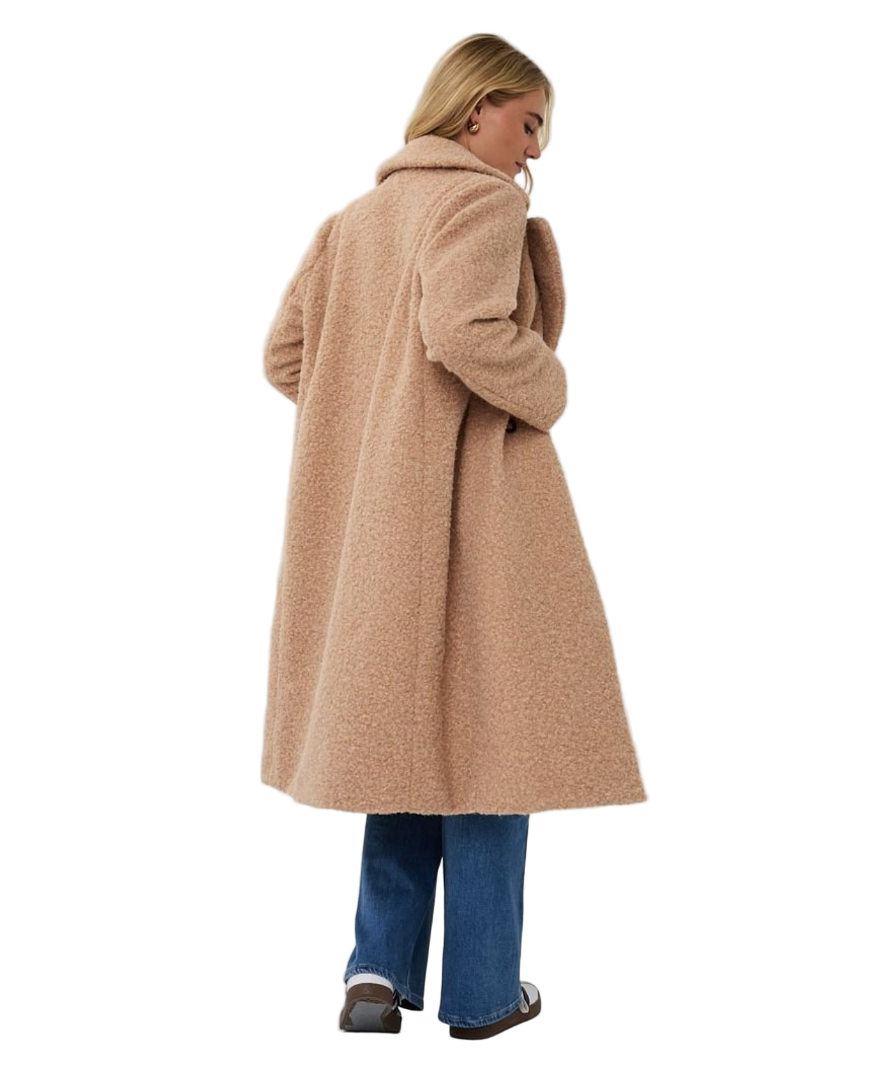Parisian Boucle Coat-Sand