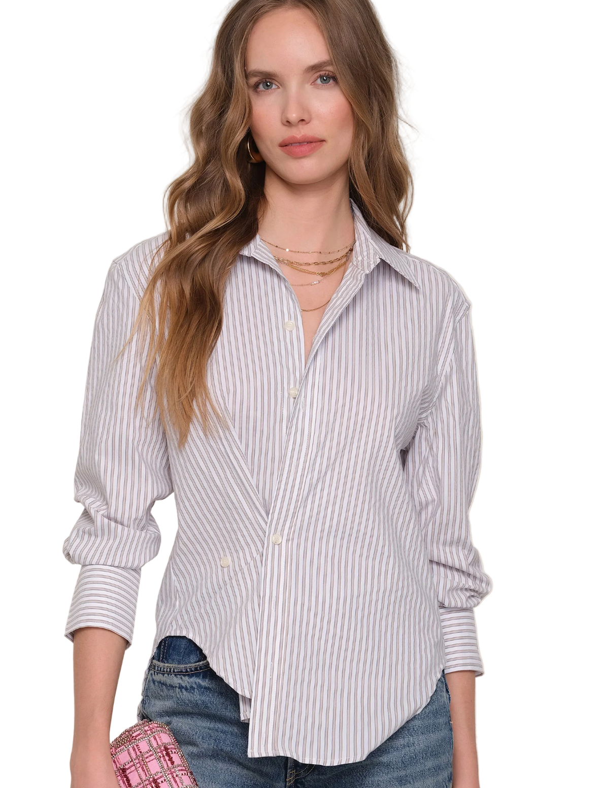 Solara Shirt-White/Tan