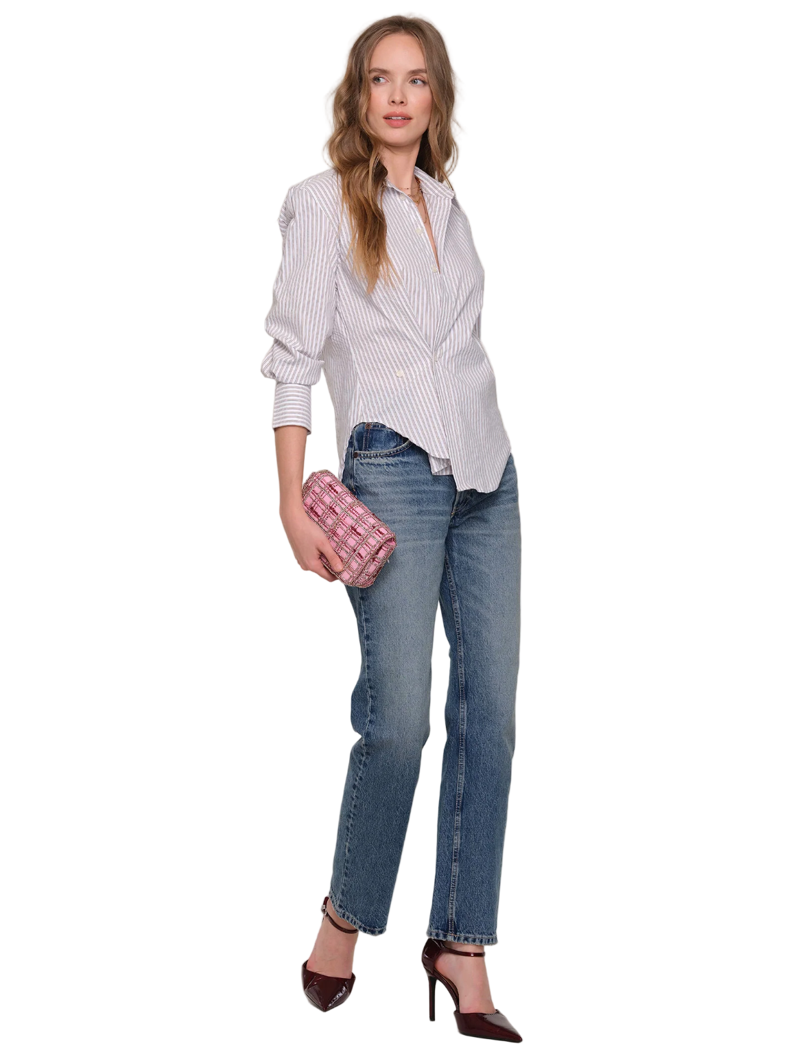 Solara Shirt-White/Tan