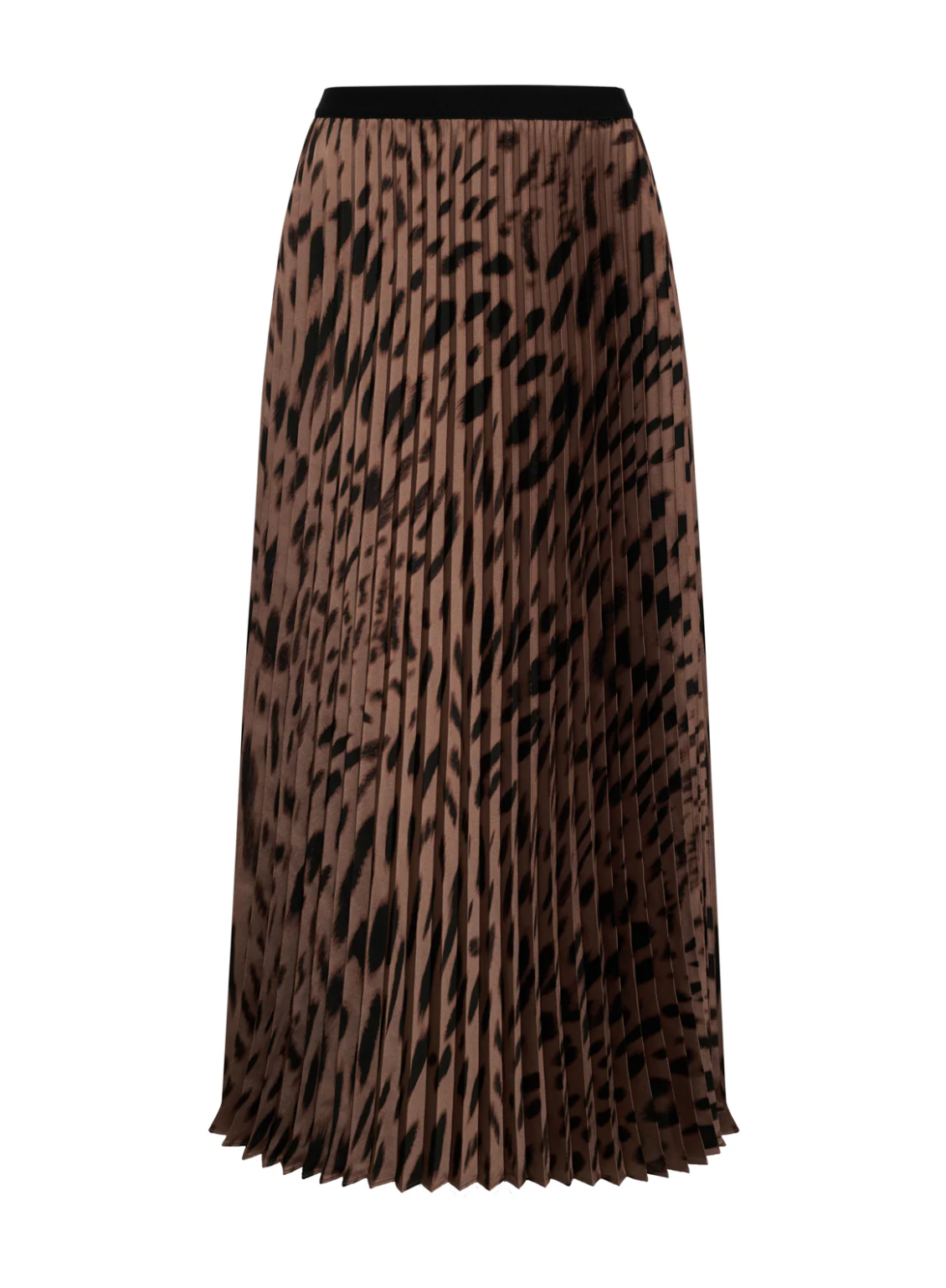 Nostalgia Leopard Print Skirt-Brown