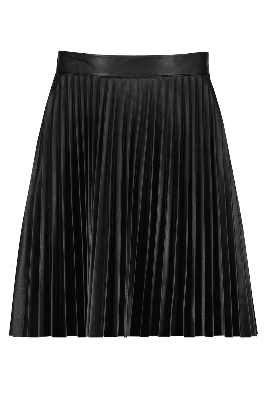 Nouvelle Pleat Skirt-Black