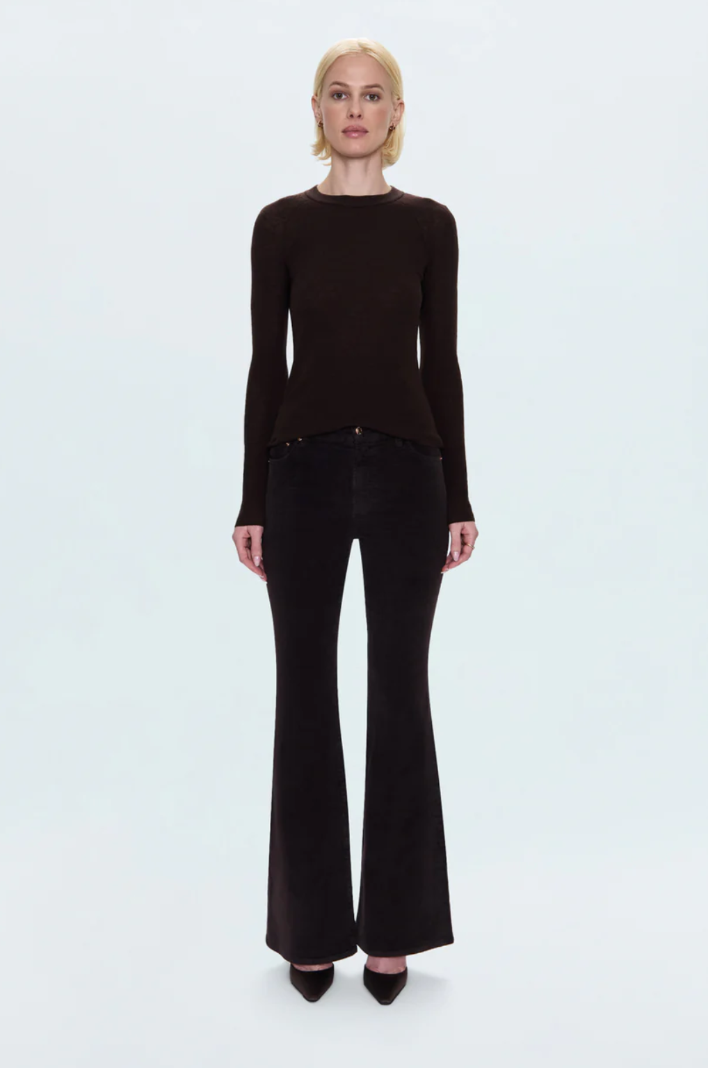 Kinsley Corduroy Flare-Mocha