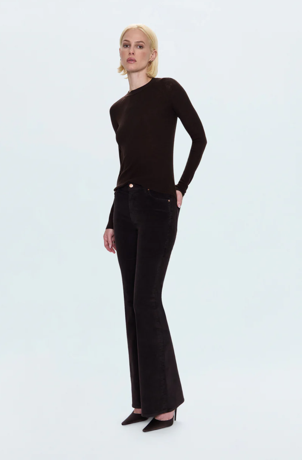 Kinsley Corduroy Flare-Mocha